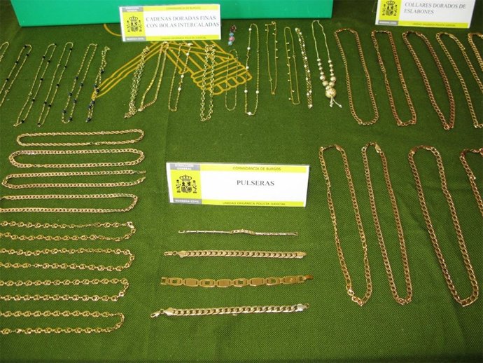 Pulseras Intervenidas A La Banda Detenida En Burgos