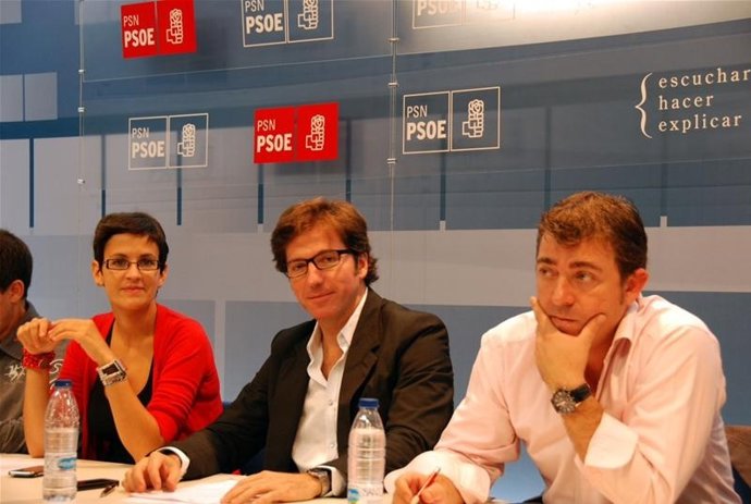María Chivite, Moscoso Del Prado Y Roberto Jiménez, Del PSN.