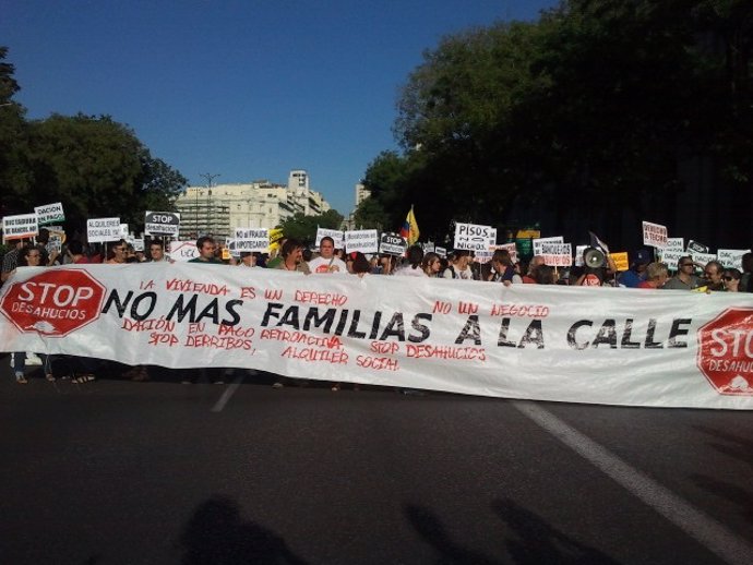 Manifestación De Afectados Por La Hipoteca