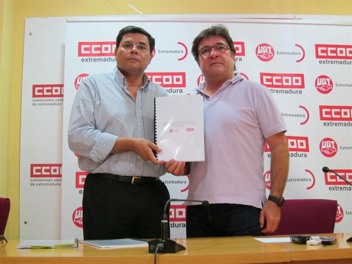 Francisco Capilla (UGT) Y Julián Carretero (CCOO)