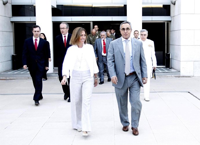 Carmén Chacón, Ministra De Defensa Y Alejandro Blanco, Presidente Del COE