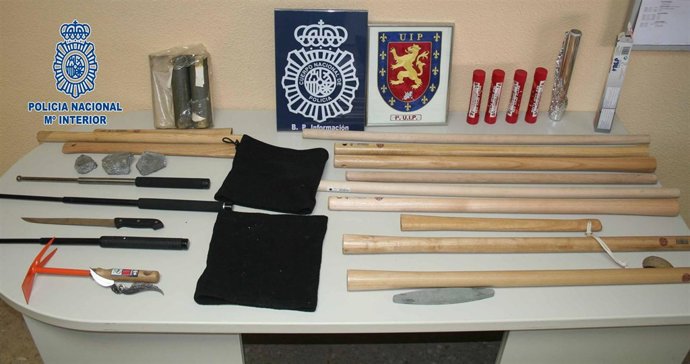 Material Intervenido Por La UIP En Los Enfrentamientos