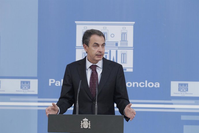 Declaración De Zapatero En Moncloa