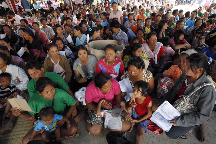 Desplazados en Tailandia