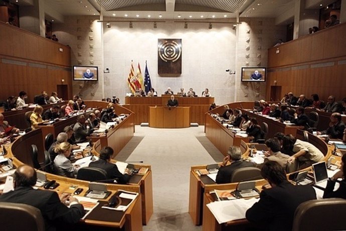 Pleno En Las Cortes De Aragón