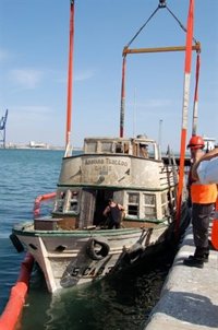 El Vaporcito ya se encuentra en el dique seco de Navantia en San Fernando