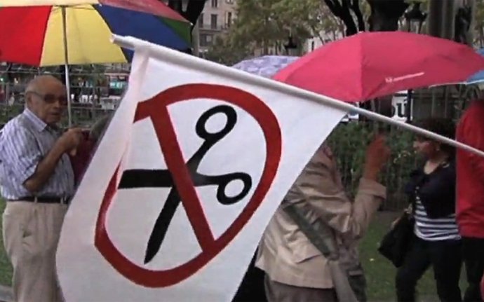 Imagen Del Vídeo Del PSOE Sobre La Tijera Popular