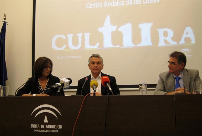 El Consejero De Cultura, Paulino Plata, En Rueda De Prensa 