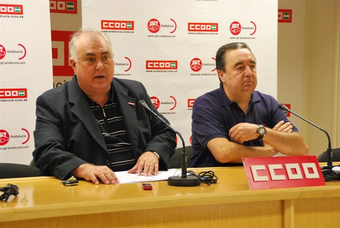 Felipe Falcó (CCOO) Y Antonio Tirado (UGT)