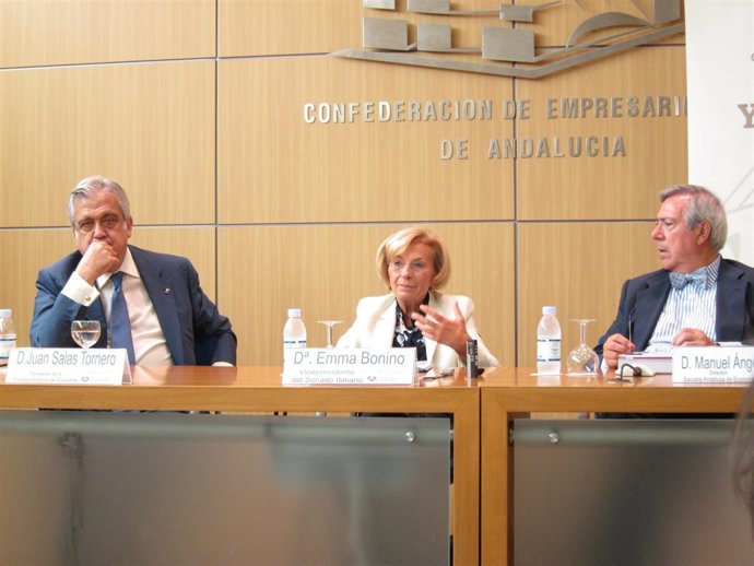 La Vicepresidenta Del Senado Italiano, Emma Bonino, Este Viernes