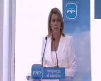 Cospedal insta al Gobierno a hacer "previsiones realistas" o estará realizando el "peor acto de especulación"