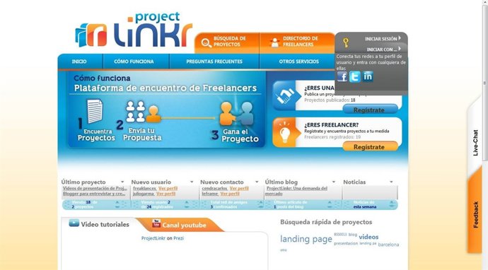 Nueva Plataforma De Empleo Para Autónomos, Projectlinkr.Com
