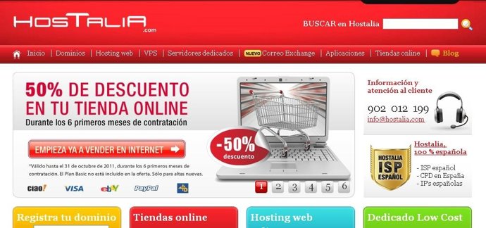 Página Web Hostalia