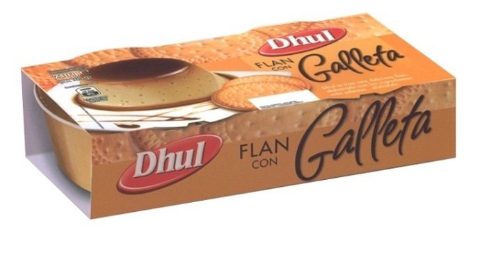 Imagen Del Nuevo Flan Dhul Con Galleta
