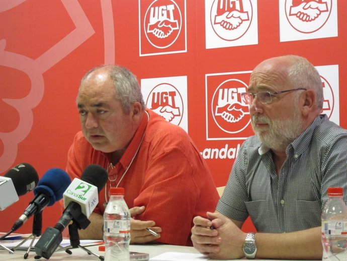 Los Secretarios Generales De UGT-A Y De Málaga, Manuel Pastrana Y Manuel Ferrer