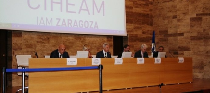 Modesto Lobón, En El Acto De Inauguración