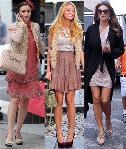 Montaje De Leighton Meester, Blake Lively Y Elizabeth Hurley En 'Gossip Girl'