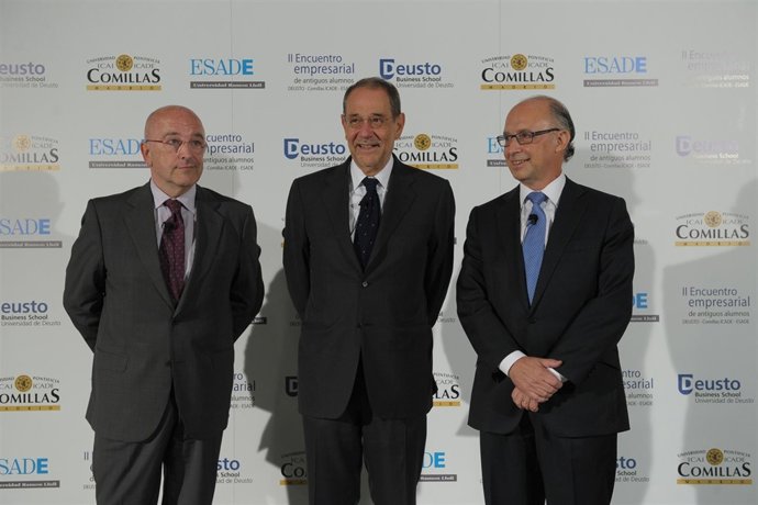 Joaquín Almunia, Javier Solana Y Cristóbal Montoro En El Esade