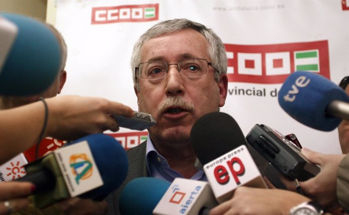 El secretario general de CCOO, Ignaico Fernández Toxo