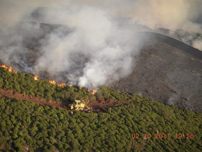 Incendio En Villanueva De Pontedo (León)