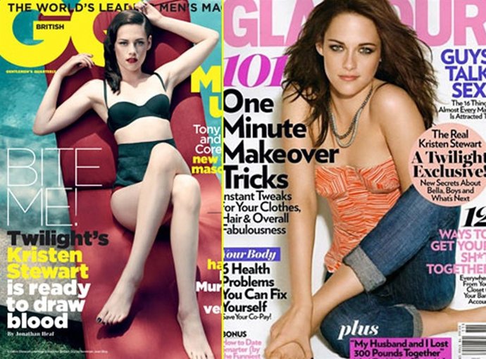 Montaje De Revistas Con Kristen Stewart En Portada