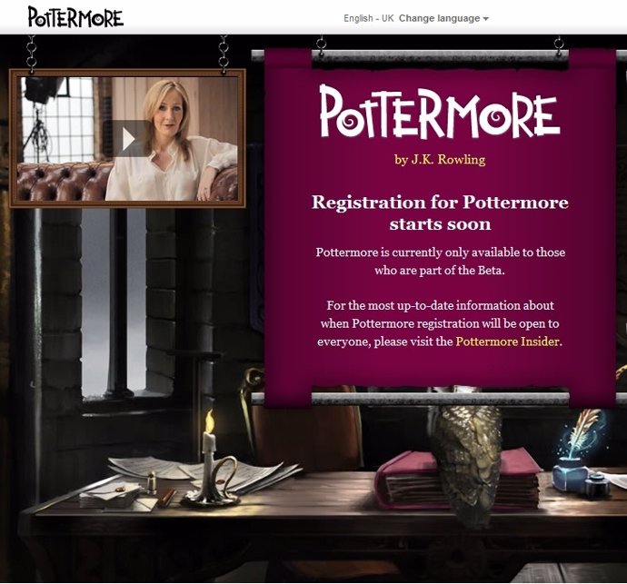 Web Pottermore.Com