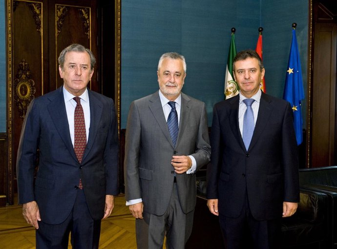 Fotografía Del Encuentro Con  Benjumea, Griñán Y Arteaga