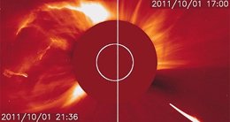 Impacto De Cometa En El Sol