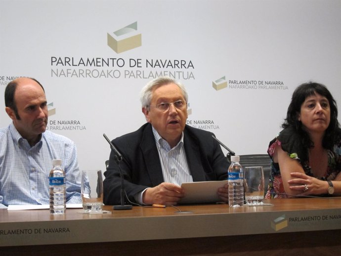 Rueda De Prensa Del Grupo De Nabai En El Parlamento De Navarra.