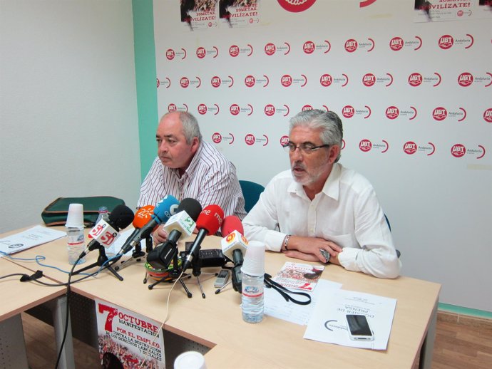 El Secretario General De UGT-A, Manuel Pastrana, Y El Secretario De UGT Almería
