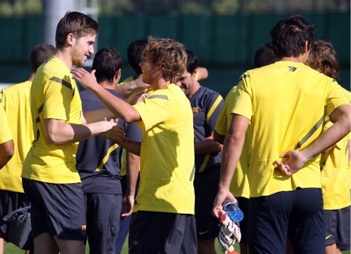 Entrenamiento Del FC Barcelona