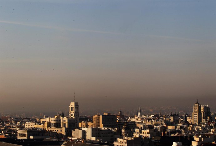 Contaminación en el horizonte de Madrid