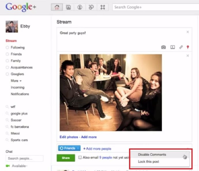 Nuevas Funciones Google+