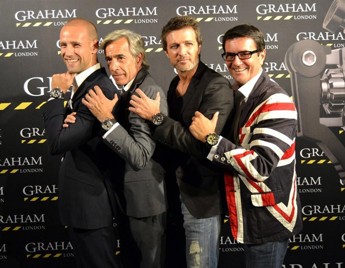 Imanol Arias, Jesús Olmedo Y Gonzalo Miró En Una Presentación De Relojes