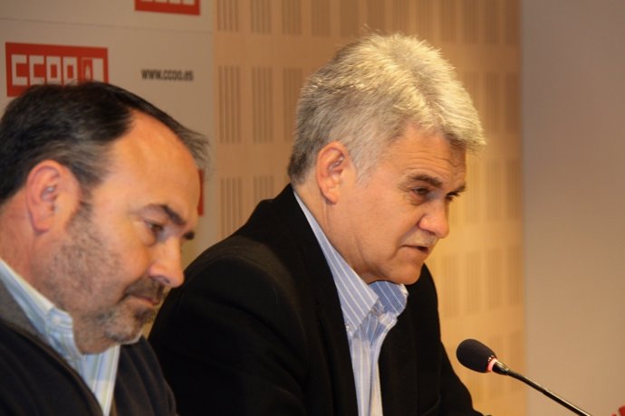 José Luis Gil (CCOO) Y Carlos Pedrosa (UGT)
