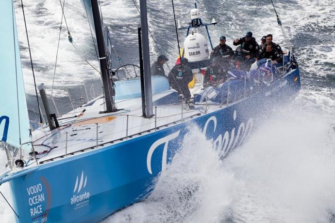 Equipo De Vela Team Telefonica Imagen Aerea