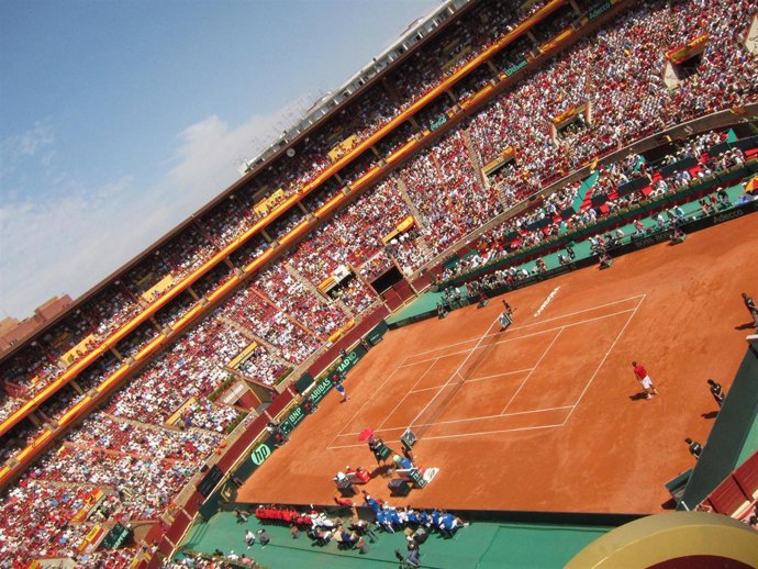 La Plaza De Toros Durante La Copa Davis