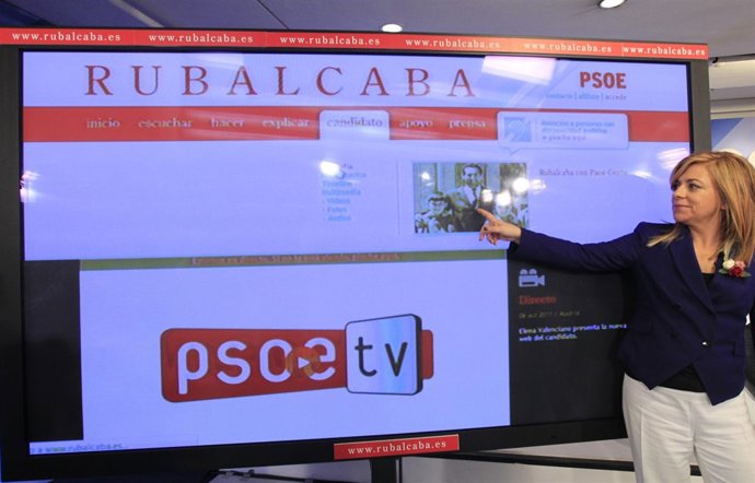 Presentación De La Web De Alfredo Pérez Rubalcaba