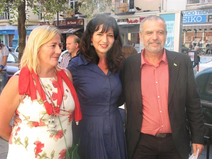 Pilar González, Hoy Junto A Los Candidatos De Málaga