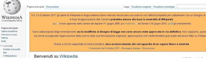 Web Wikipedia Italia