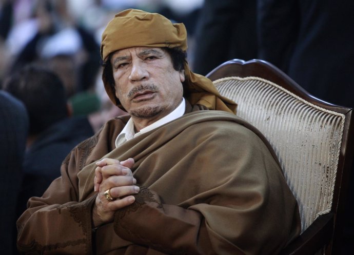 El Líder Libio Muamar Gadafi, En Sus Buenos Tiempos
