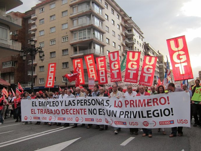 Manifestación Jornada Trabajo Decente.