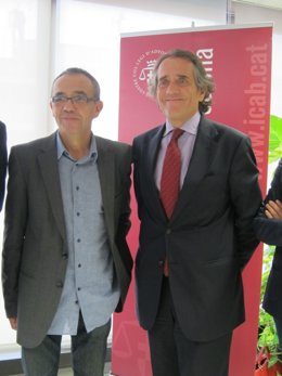 J. Coscubiela (ICV) Y El Secr.Del Icab, Luis Antonio Sales