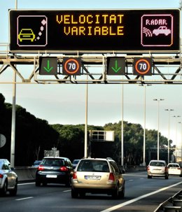 Sistema de velocidad variable en Barcelona