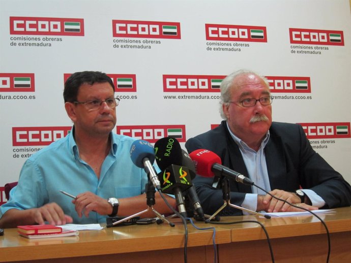 Tomás Chaves (CCOO) Y Luciano Fernández (PSOE)