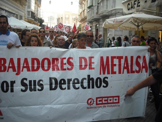 Manifestación De Trabajadores De Metalsa