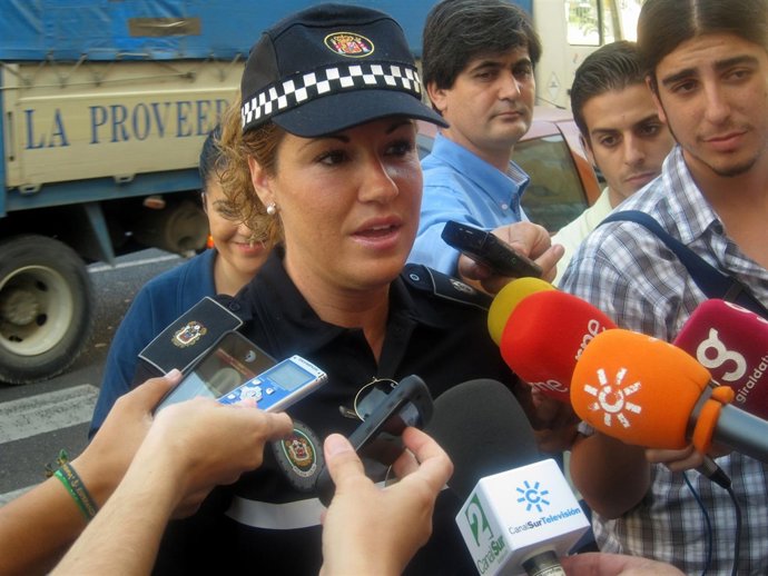 La Portavoz De La Policía Local De Sevilla, María Guerrero
