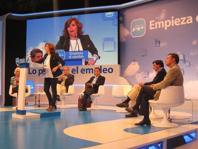 Soraya Sáez De Santamaría Interviene En La Convención Nacional Del PP En Málaga
