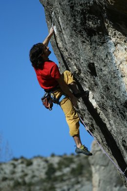 Un escalador en la provincia de Málaga