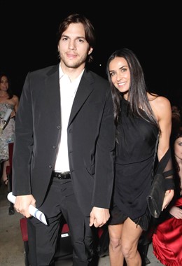 Ashton Kutcher y Demi Moore